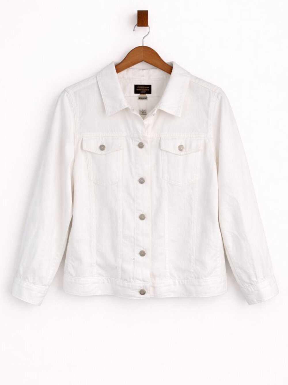 100% Linen White‎ Casual Jacket Woman 1X